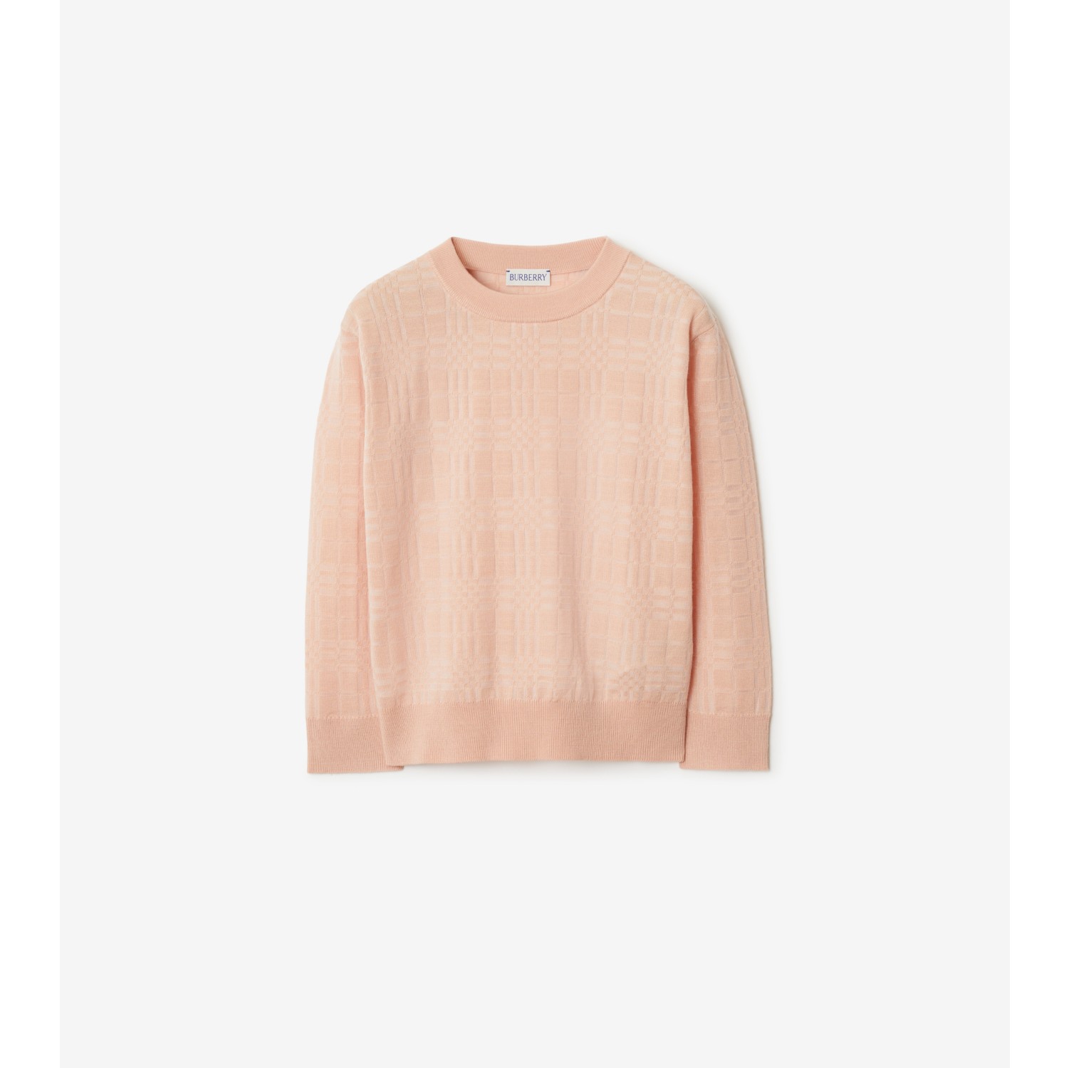 Check Wool Blend Sweater