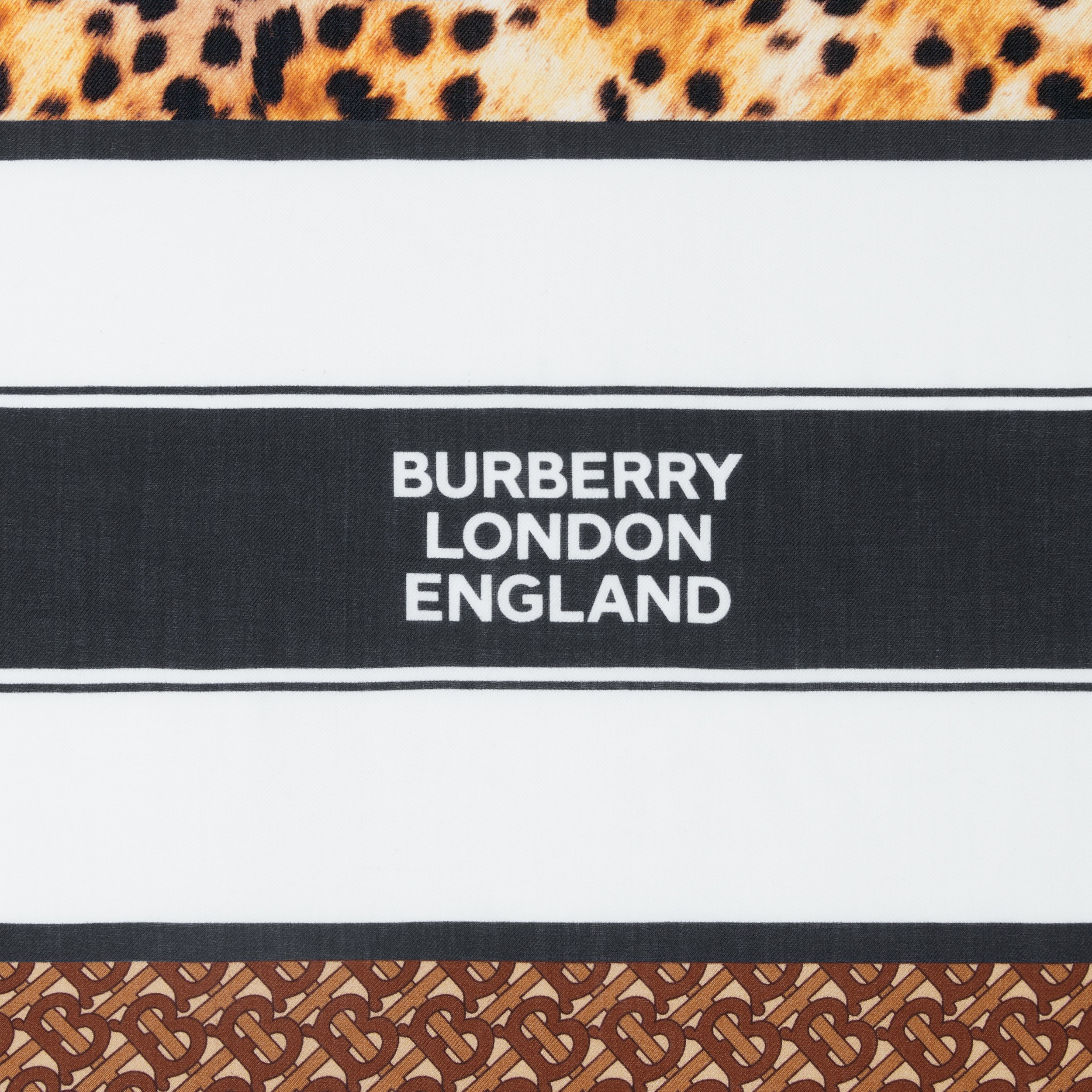 Montage Print Cashmere Large Square Scarf in Nutmeg | Burberry United ...