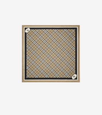 ②BURBERRY バーバリー　シルク　スカーフ　レディース スキニー チェック シルクスカーフ (サンド) | Burberry®公式サイト