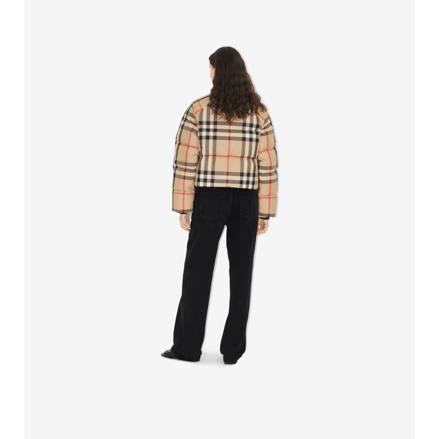 Burberry Vintage Check Puffer Short Jacket