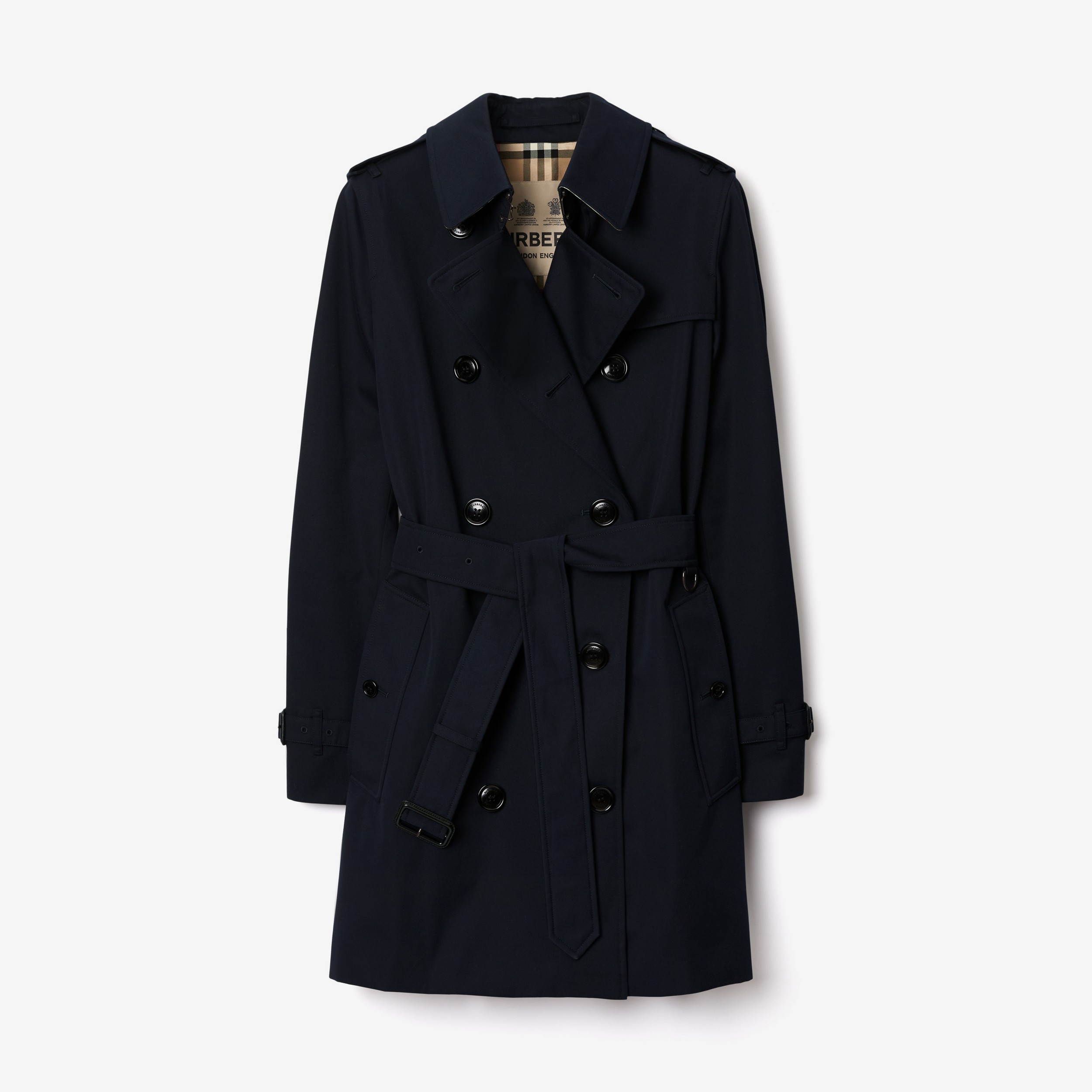Trench coat Heritage Kensington corto (Azul Penumbra) - Mujer | Burberry® oficial - 1