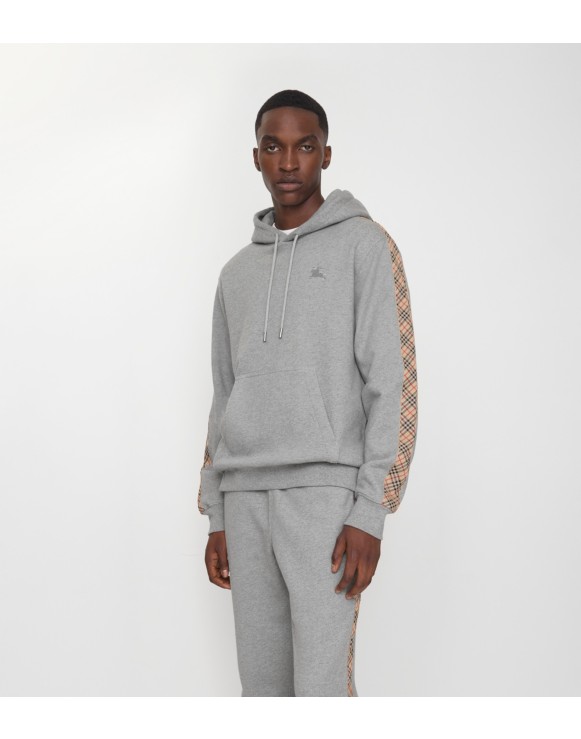 Hoodie en coton avec Check