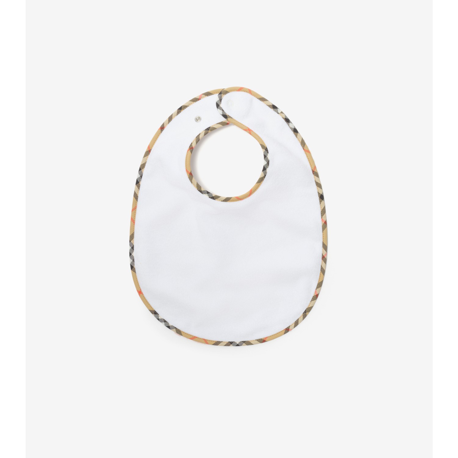 Check Cotton Three-piece Bib Set