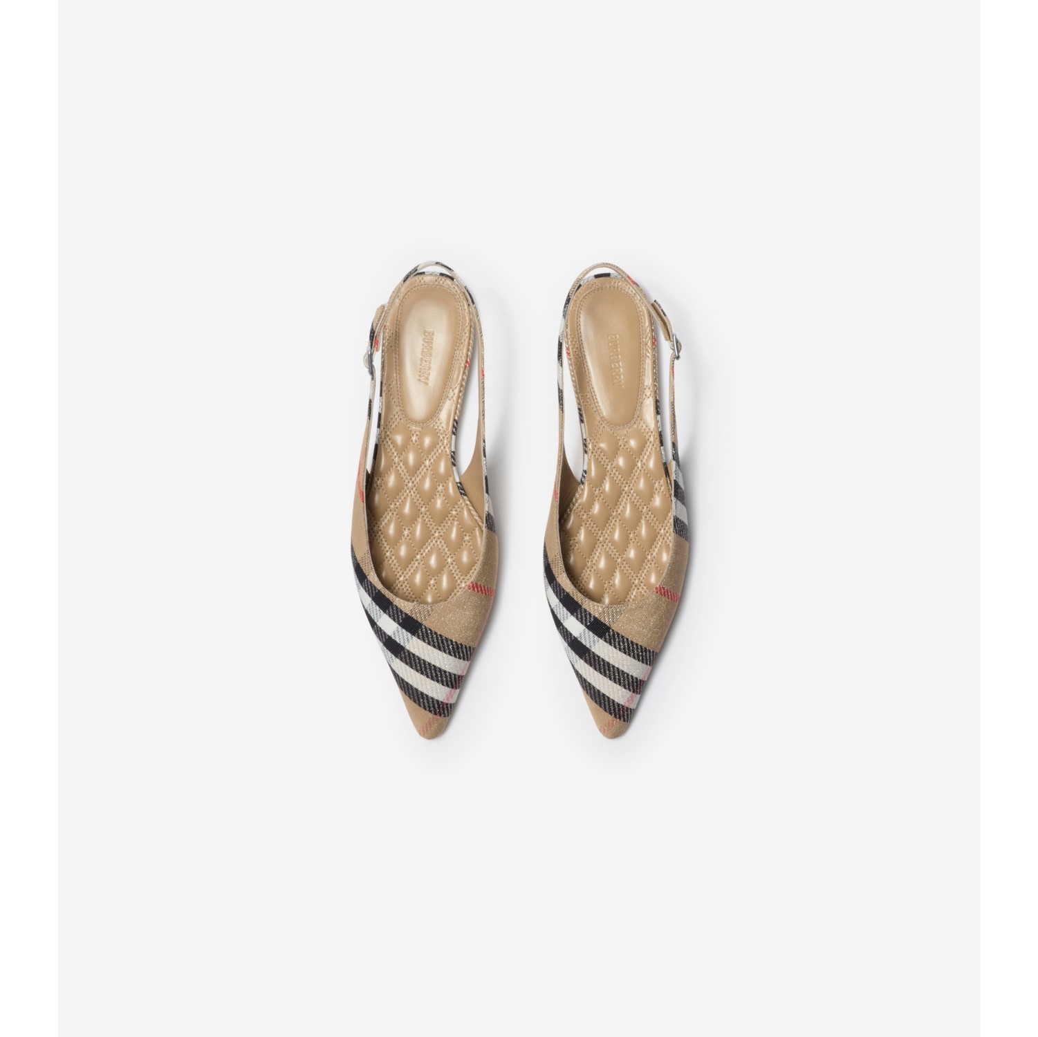 Check Birdie Slingback Flats