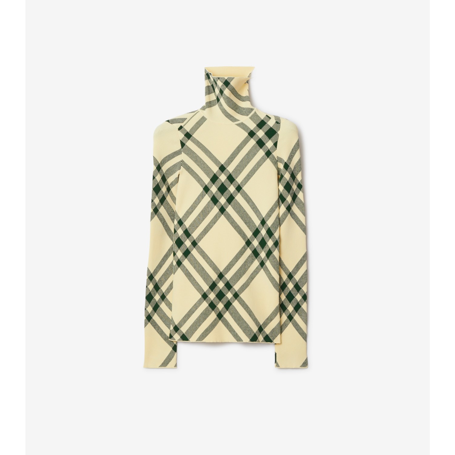 Check Sweater in Ivy - Women, Technical | Burberry® Official