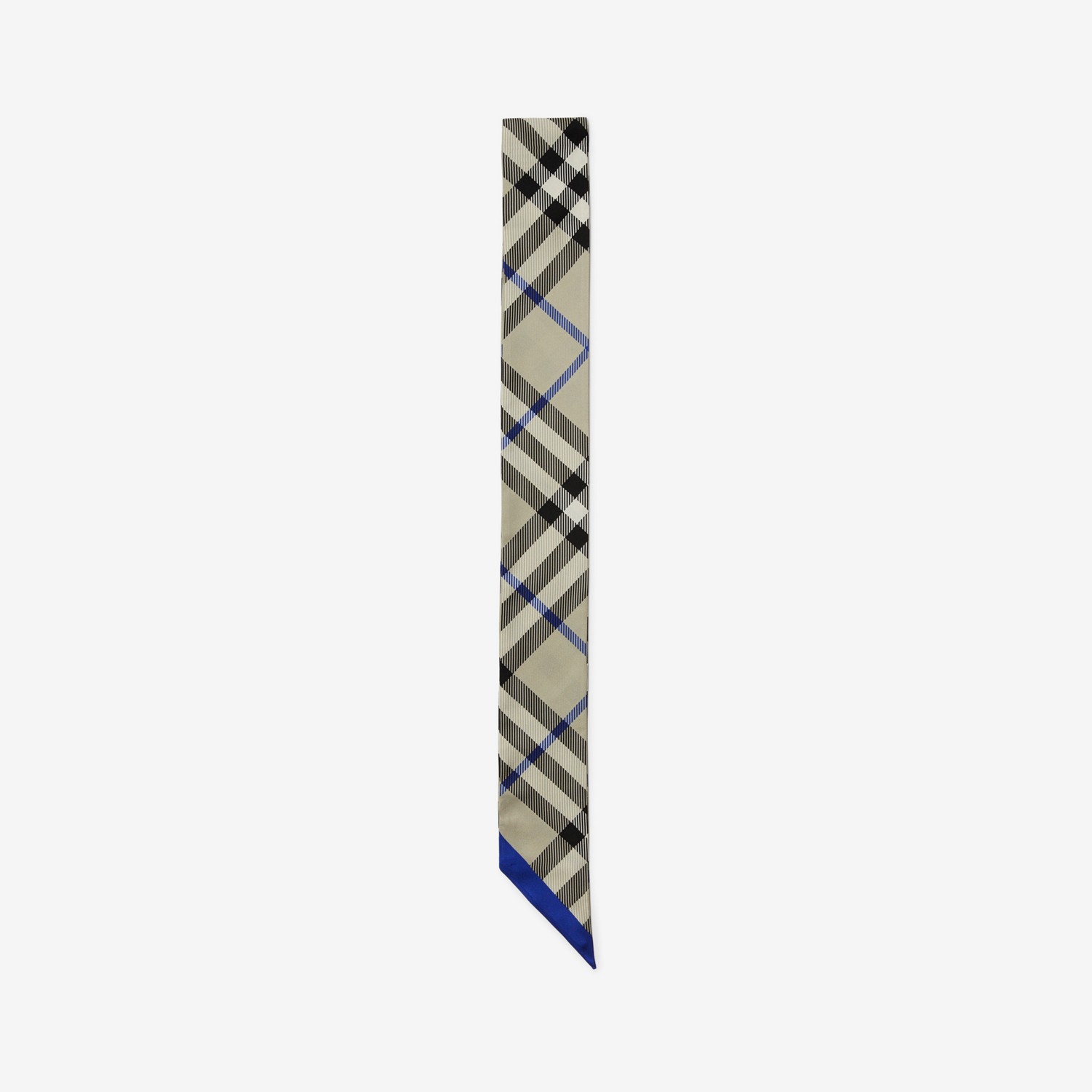 Skinny Check Silk Scarf