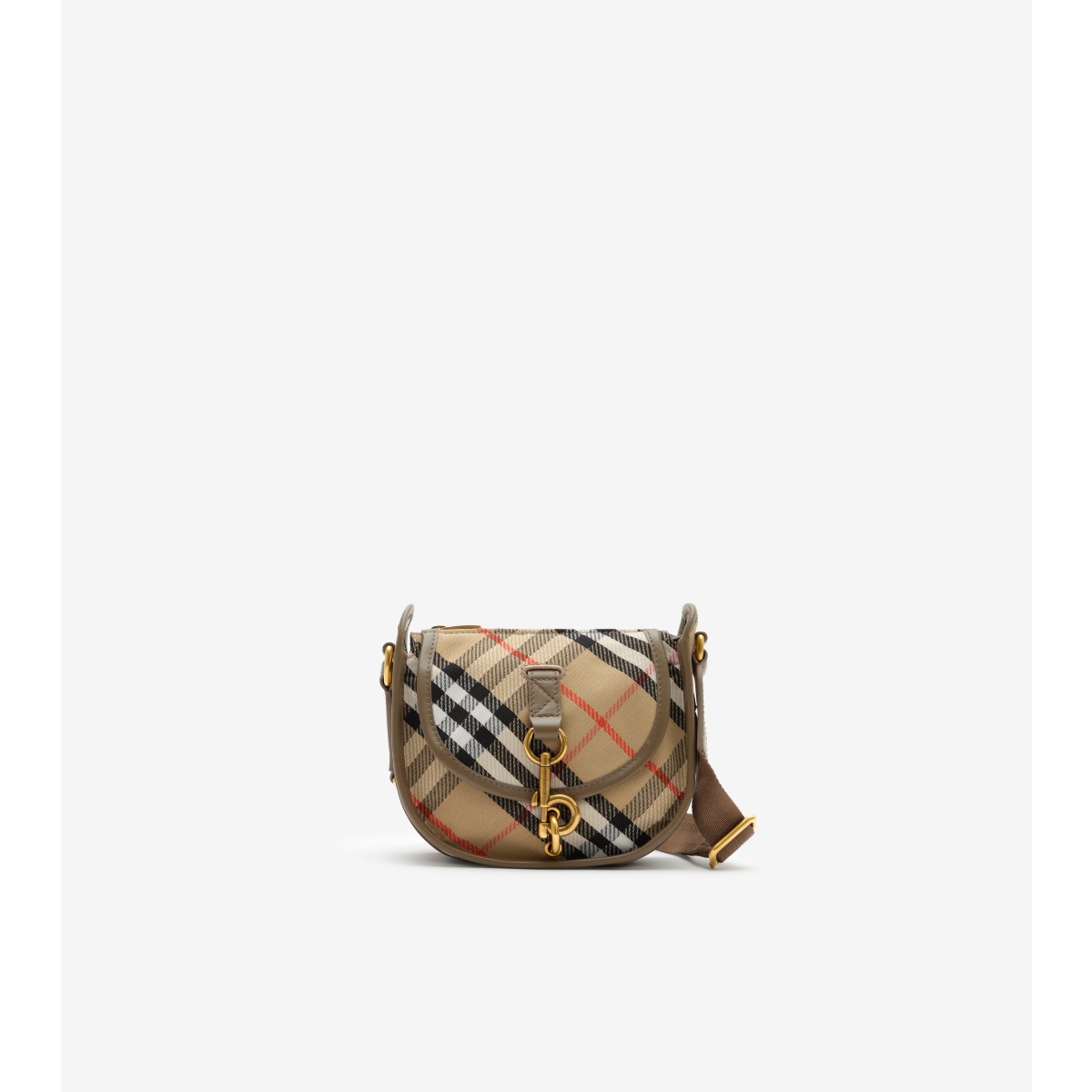 Check Mini B Clip Messenger Bag