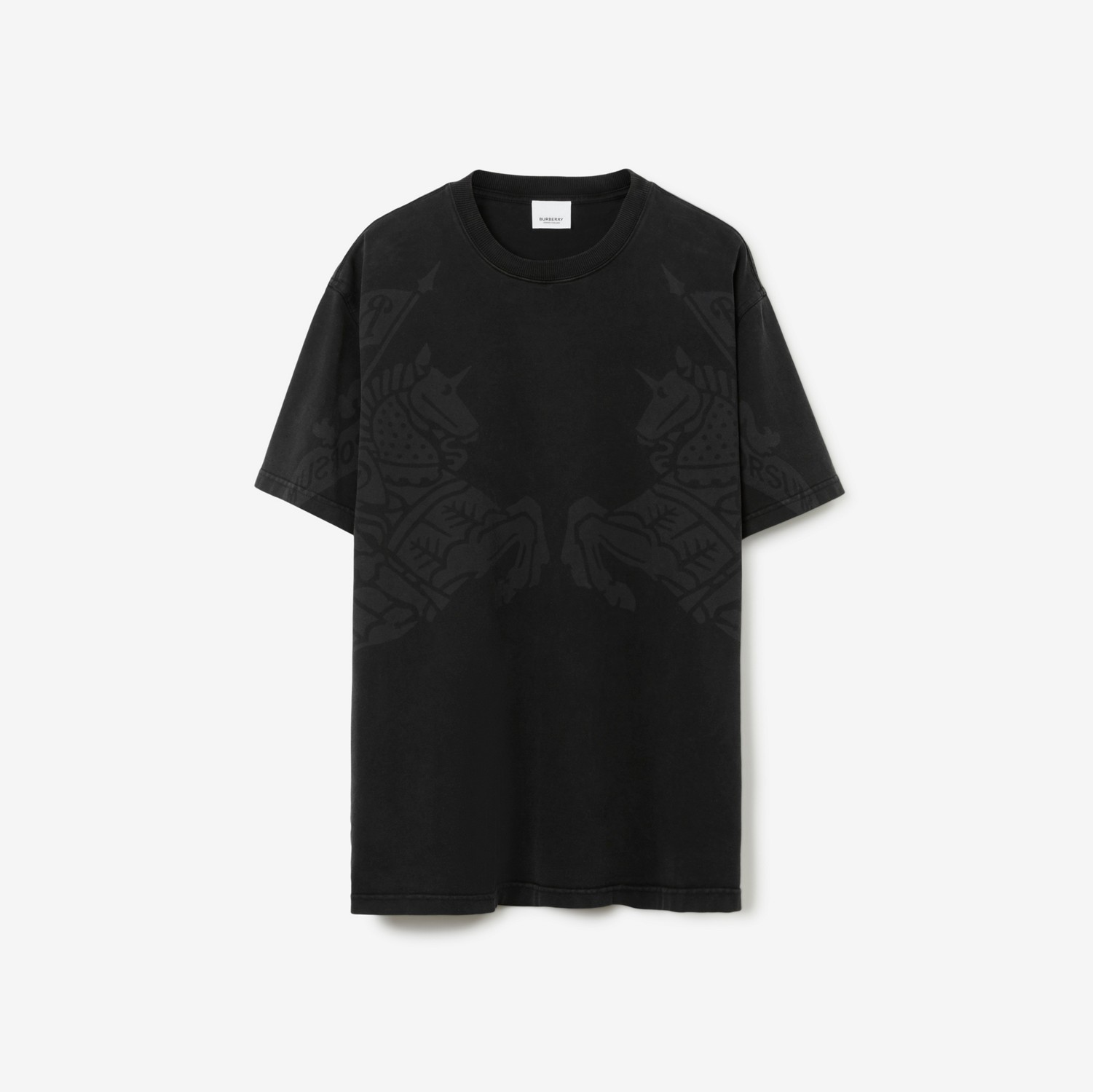 EKD Print Cotton Oversized T-shirt in Black - Women | Burberry® Official