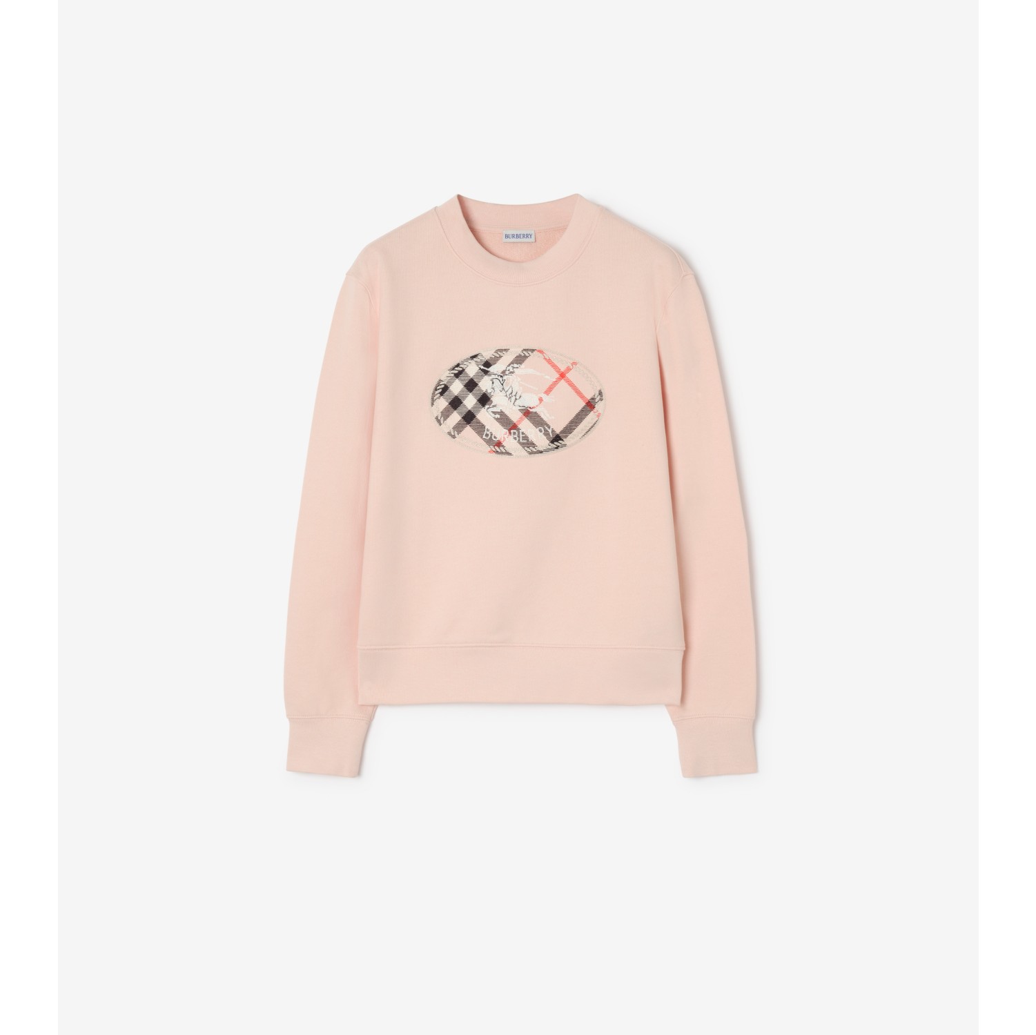 Check Knight Stamp Cotton Sweatshirt