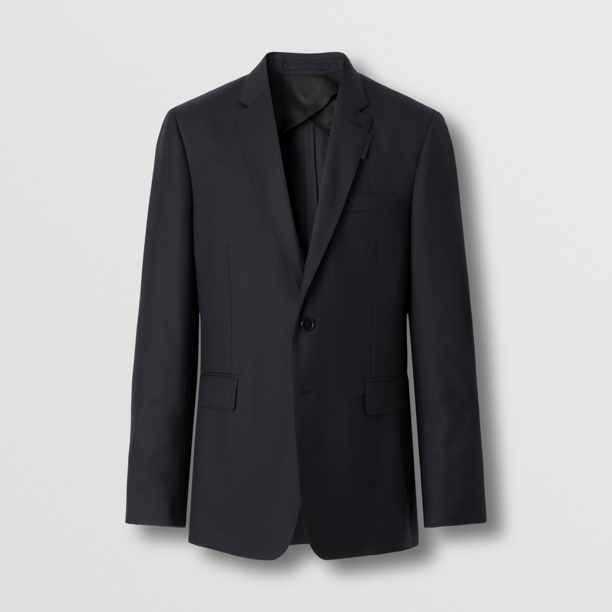 Burberry Slim Fit Wool Tailored Jacket In Black