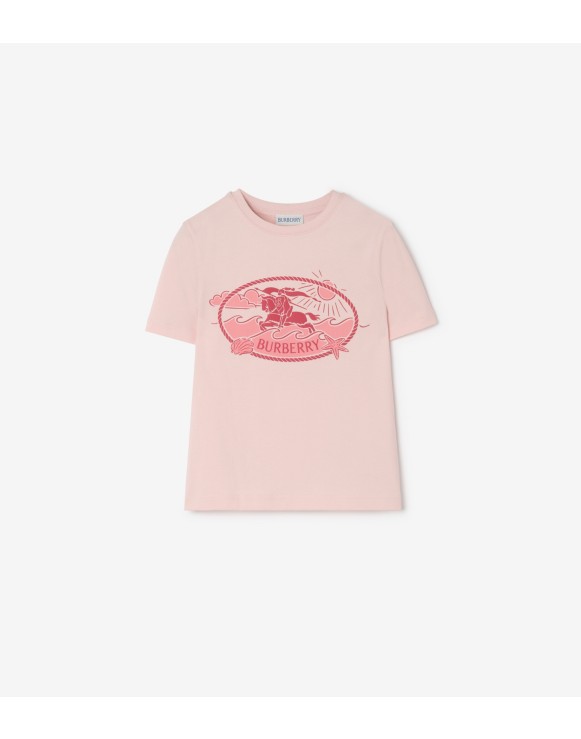 Knight Stamp Cotton T-shirt