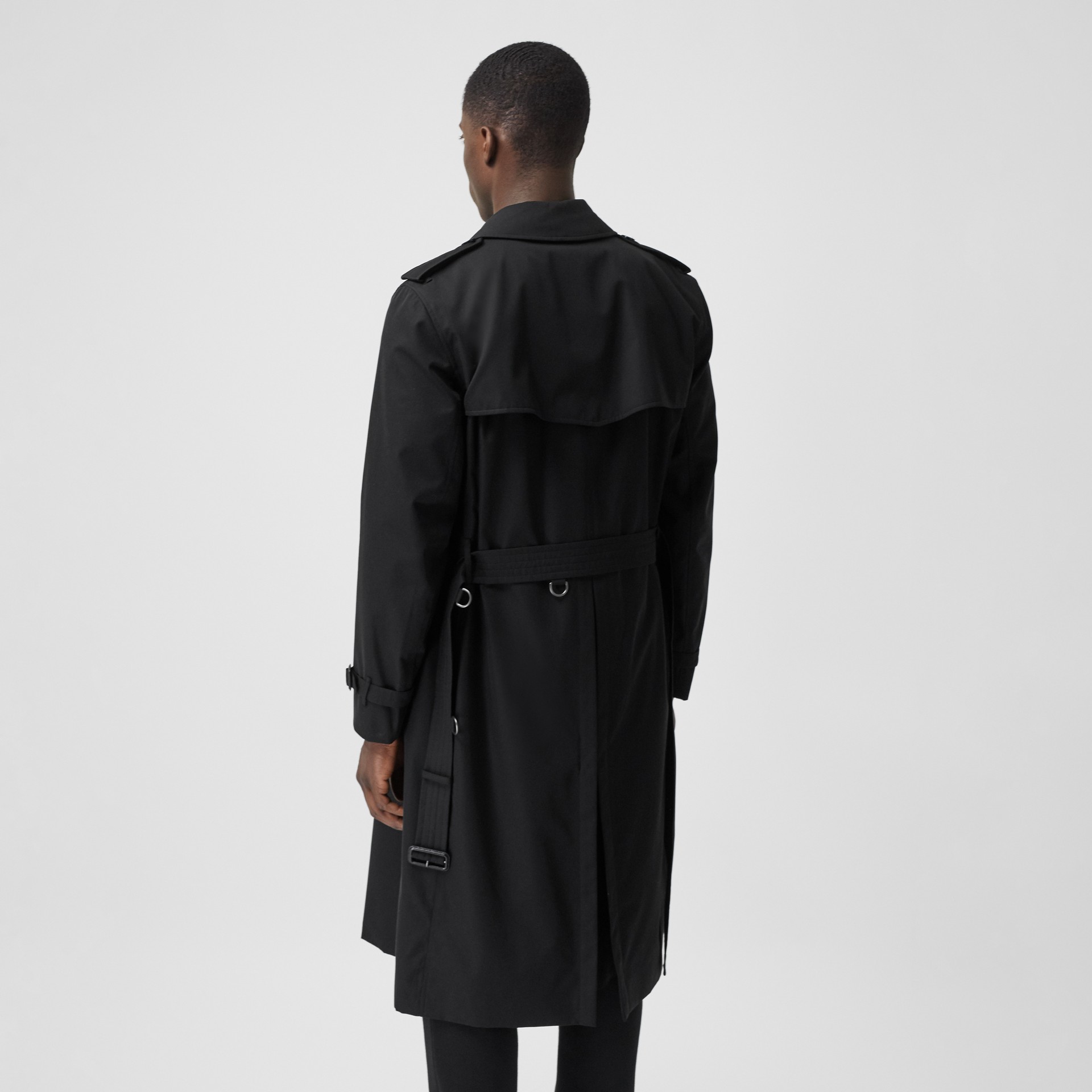 The Long Kensington Heritage Trench Coat in Black - Men | Burberry ...