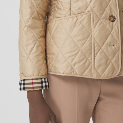 women's burberry quilted jacket xxl