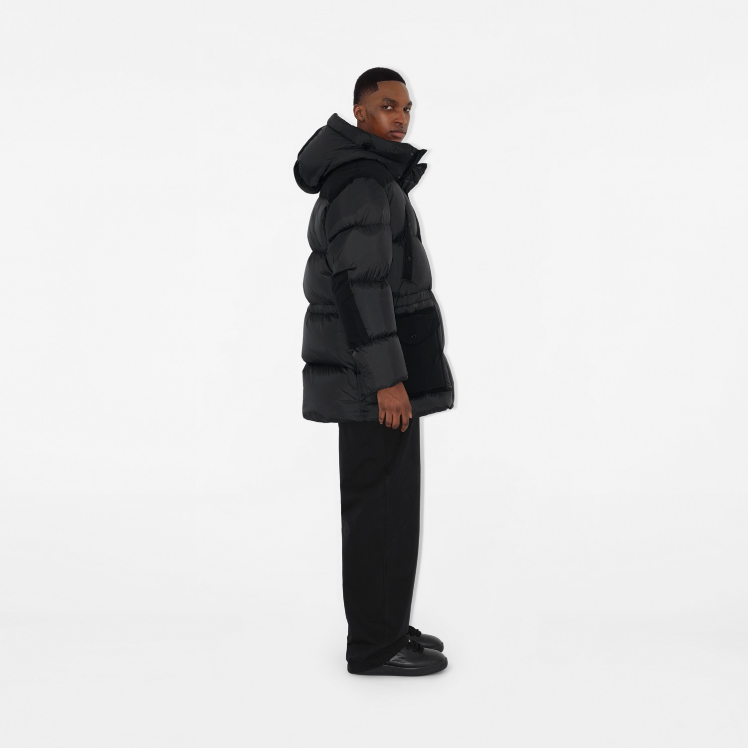 Nylon Puffer Coat