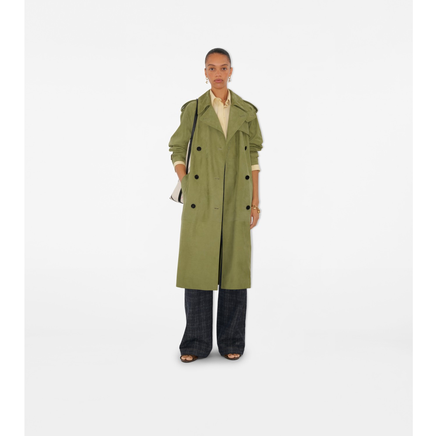 Long Nubuck Castleford Trench Coat