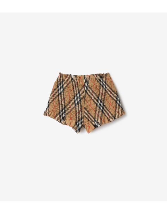 Check Cotton Shorts
