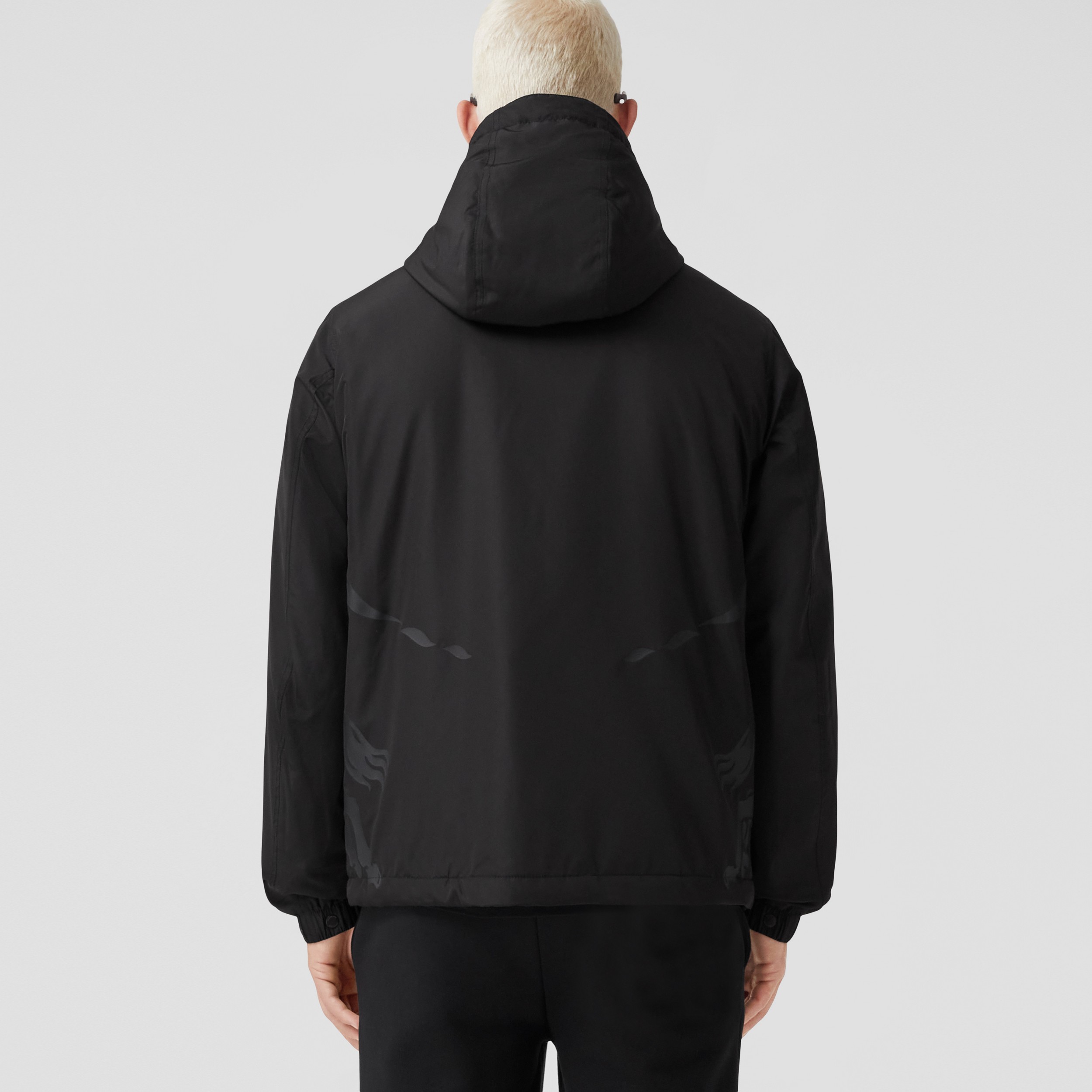 EKD Print Hooded Jacket in Black - Men | Burberry® Official - 3
