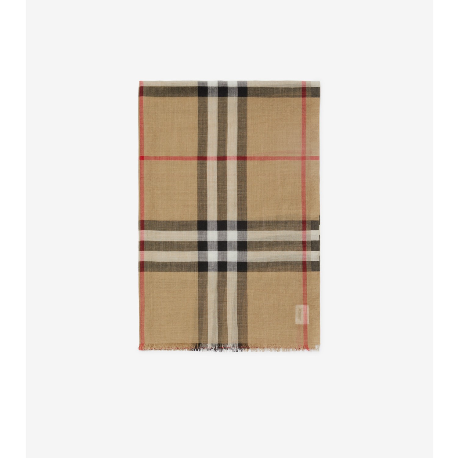 Burberry scarf in check wool and silk