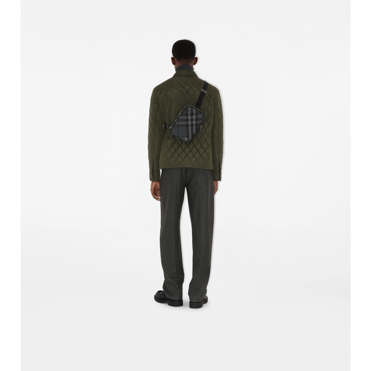  Check Grid Sling Bag