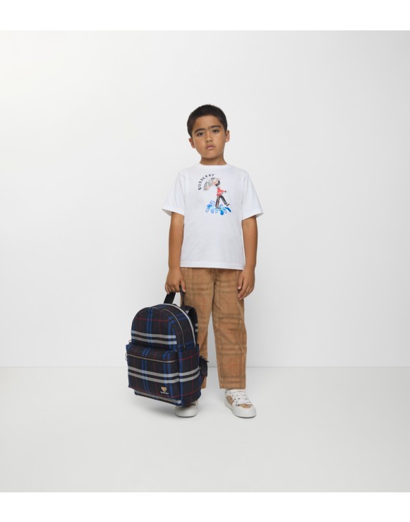 Camiseta de algodão com estampa de guarda londrino