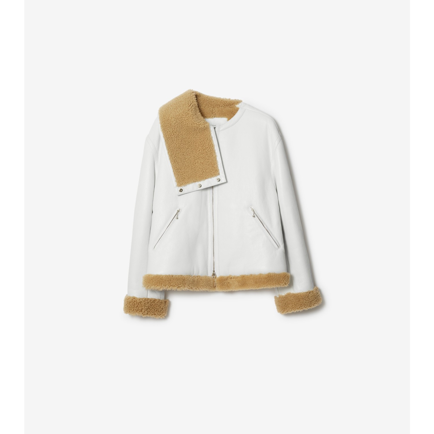 White cheap aviator jacket