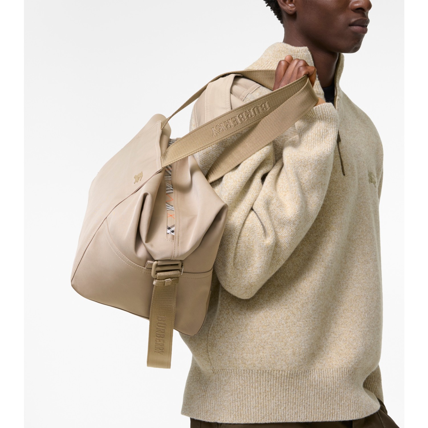 burberry walk in the rain bag Storm Weekender Bag in Taupe beige - Men