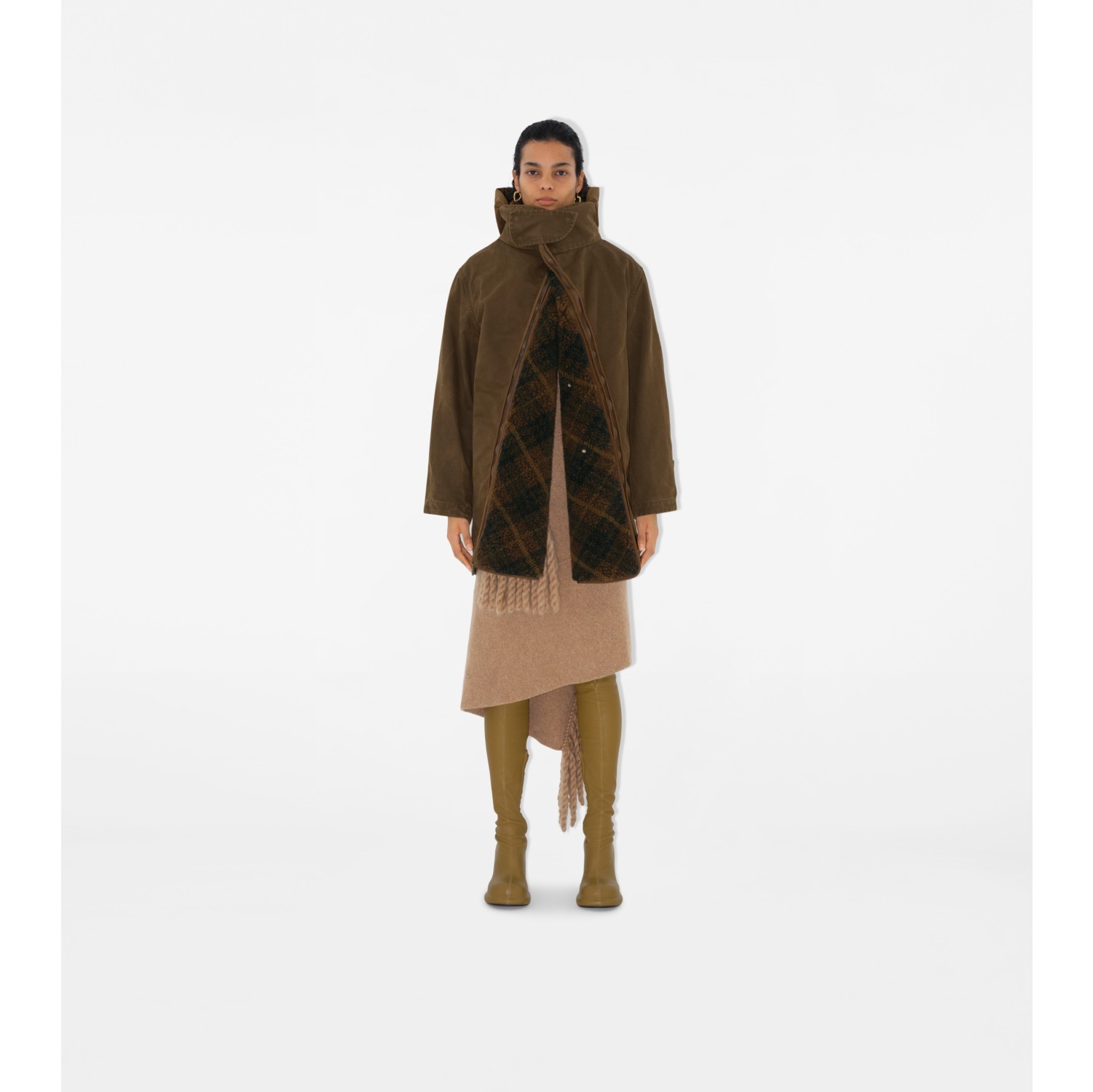 Parka in cotone con imbottitura staccabile