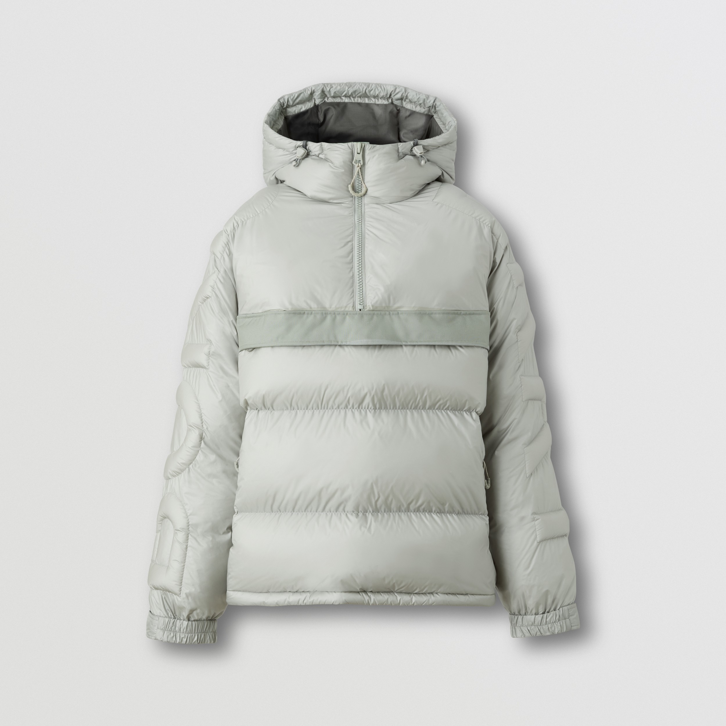 Logo Quilted Nylon Puffer Jacket in Light Pewter Grey - Men | Burberry® Official - 4