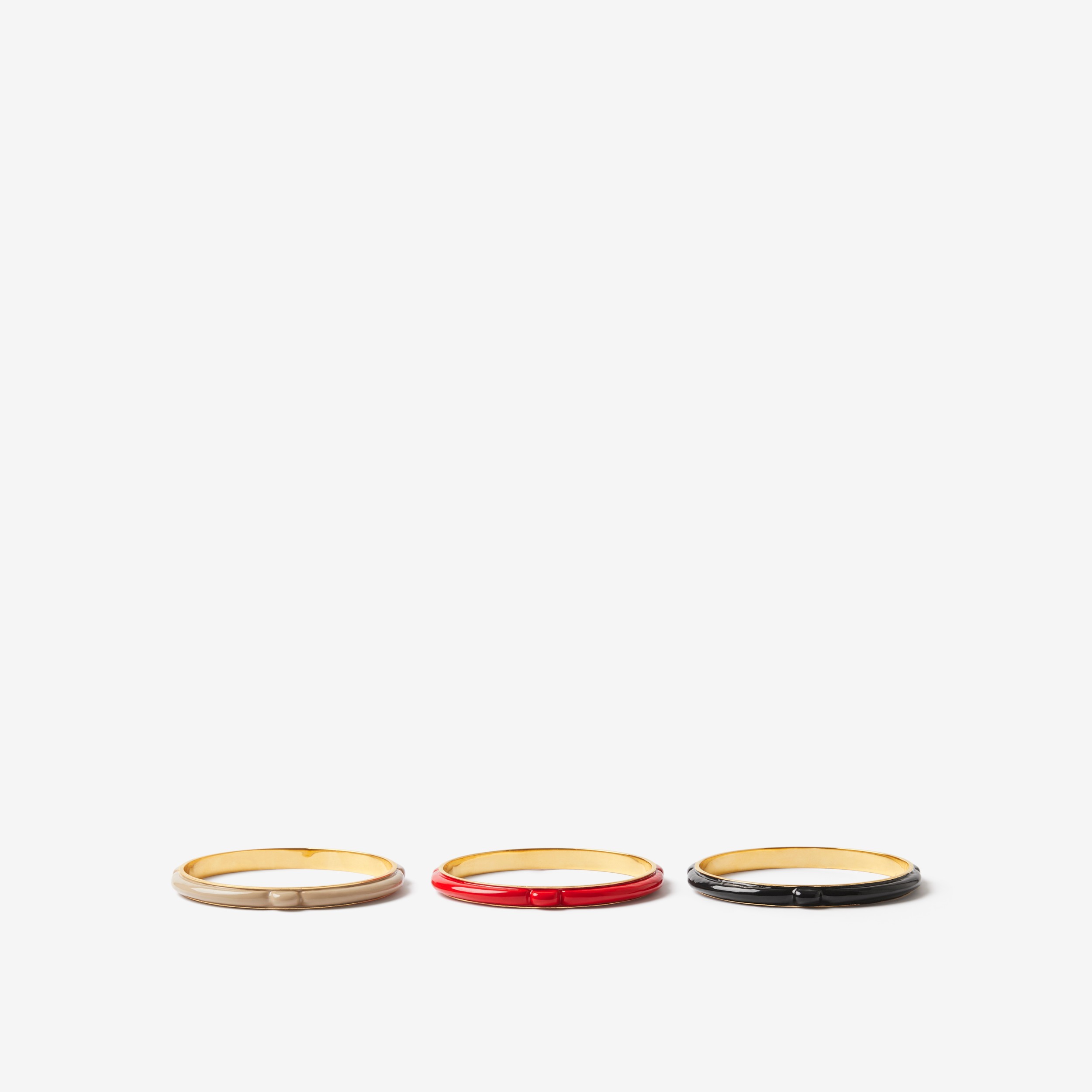 エナメル＆ゴールドプレート ローラバングル (ライトゴールド／マルチカラー) - ウィメンズ | Burberry®公式サイト - 3
