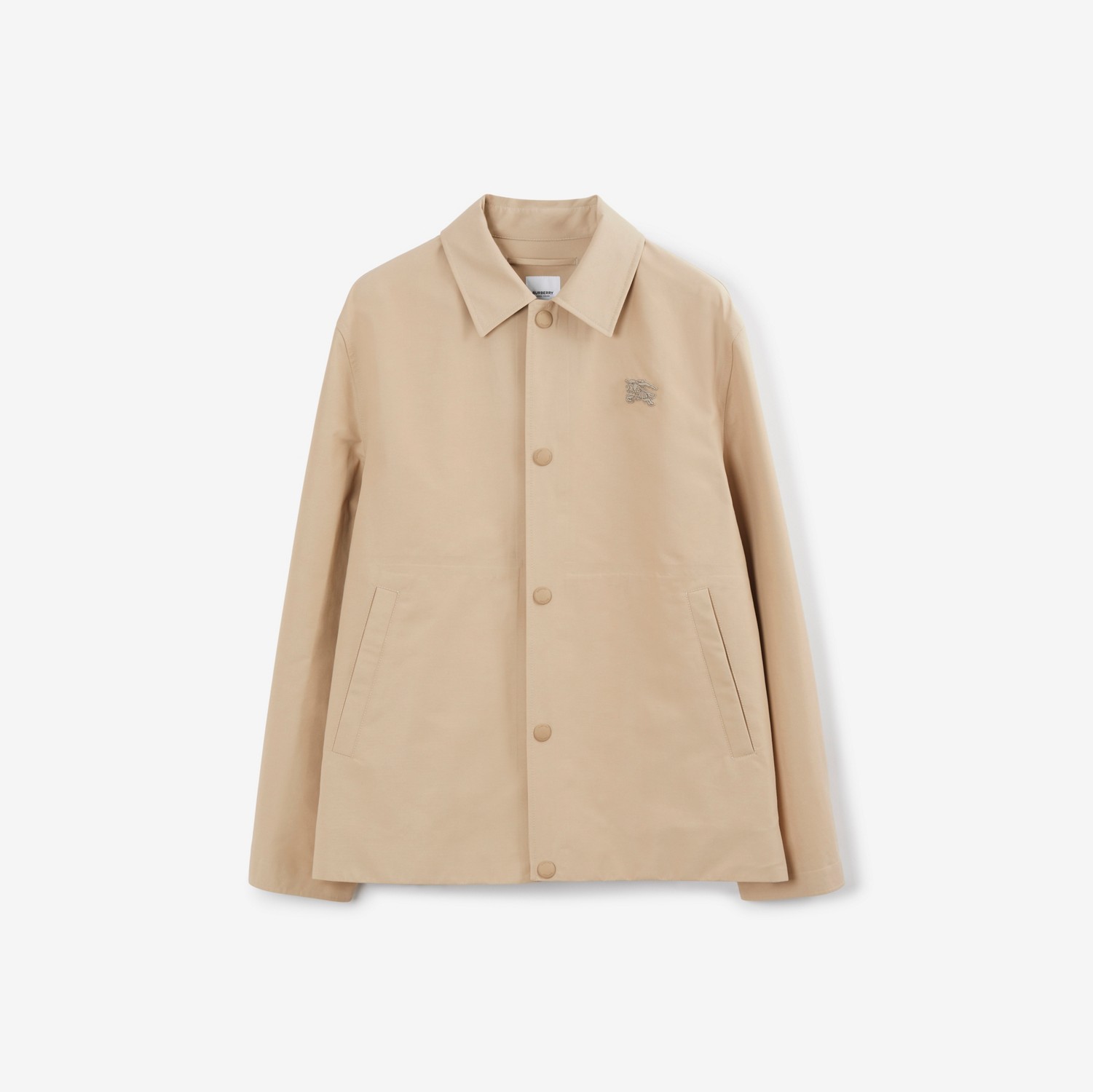 EKD Appliqué Technical Cotton Jacket in Soft Fawn - Men | Burberry® Official