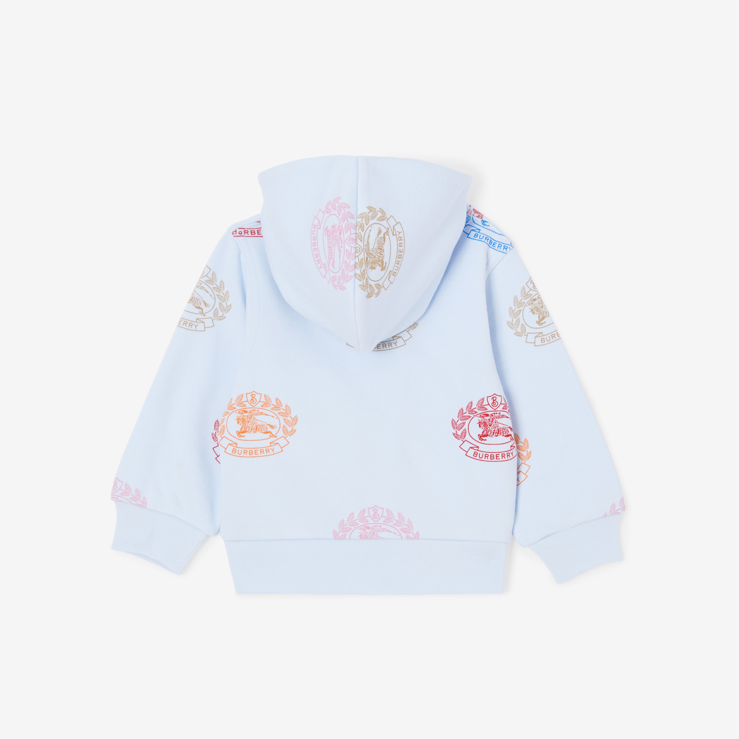 Hoodie en coton avec emblème du Cavalier (Bleu Pâle) - Enfant | Site officiel Burberry® - 2