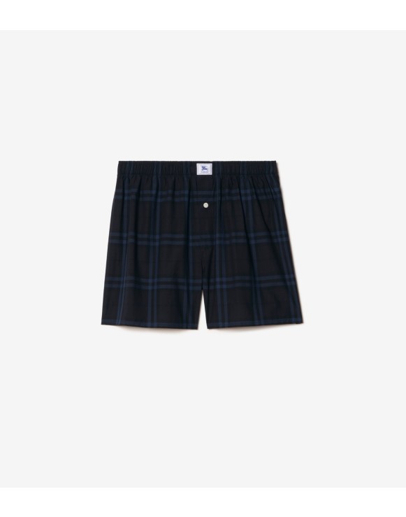 Check Cotton Boxer Shorts