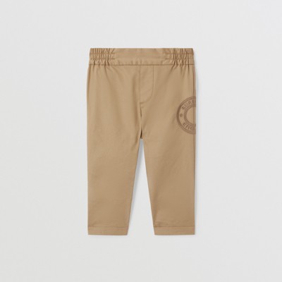Logo Graphic Cotton Twill Trousers