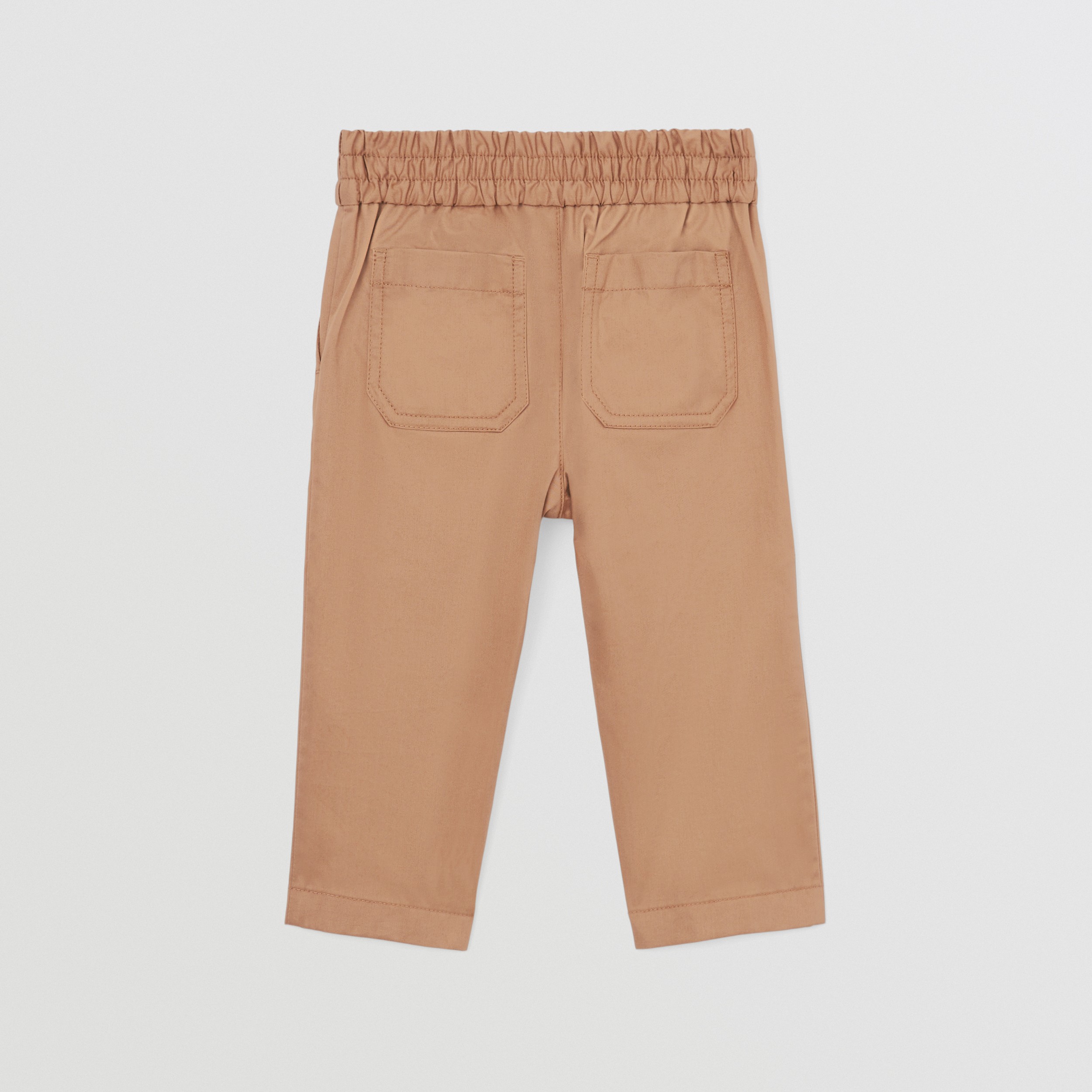 Monogram Motif Cotton Trousers in Archive Beige - Children | Burberry® Official - 4