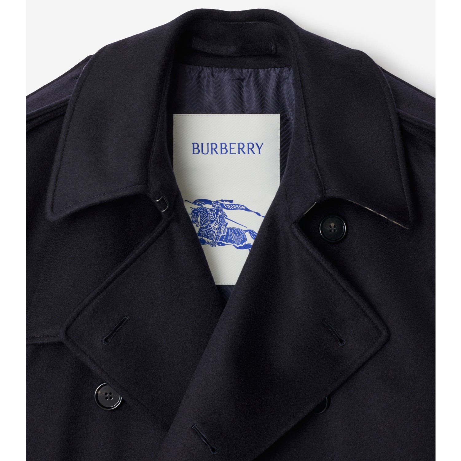 Mid-length Cashmere Trench Coat