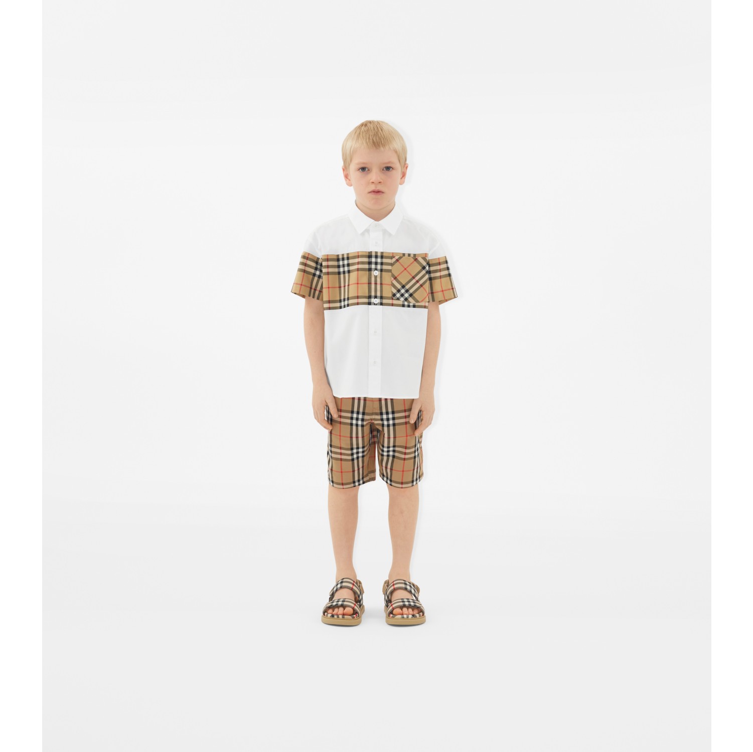 Chemise en coton avec Check