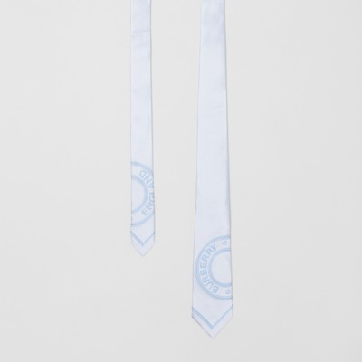 blue burberry tie