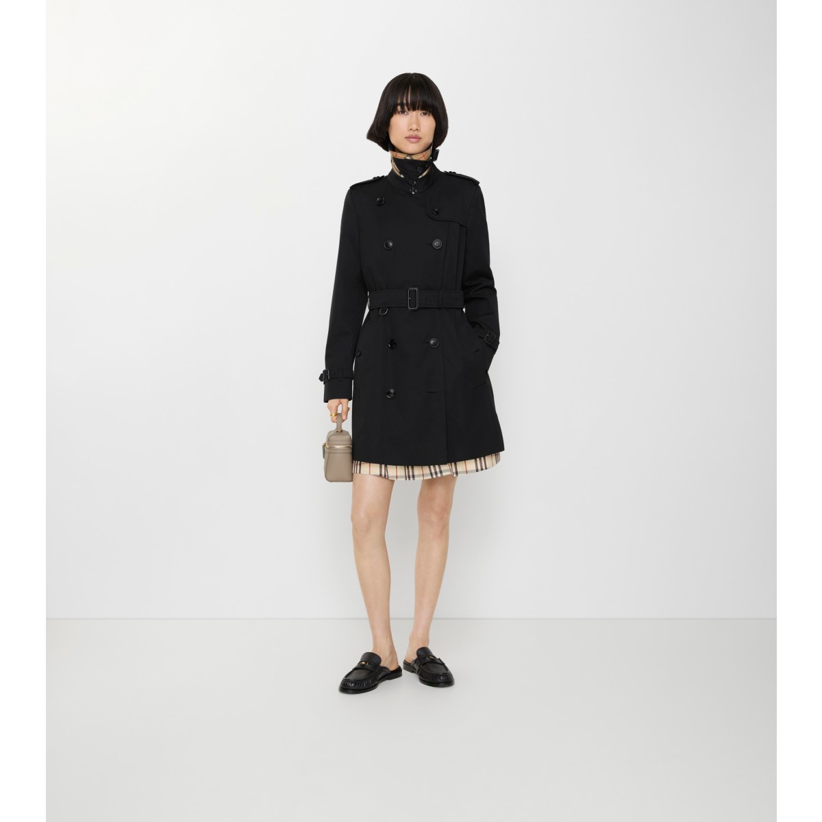  Check Short Chelsea Heritage Trench Coat
