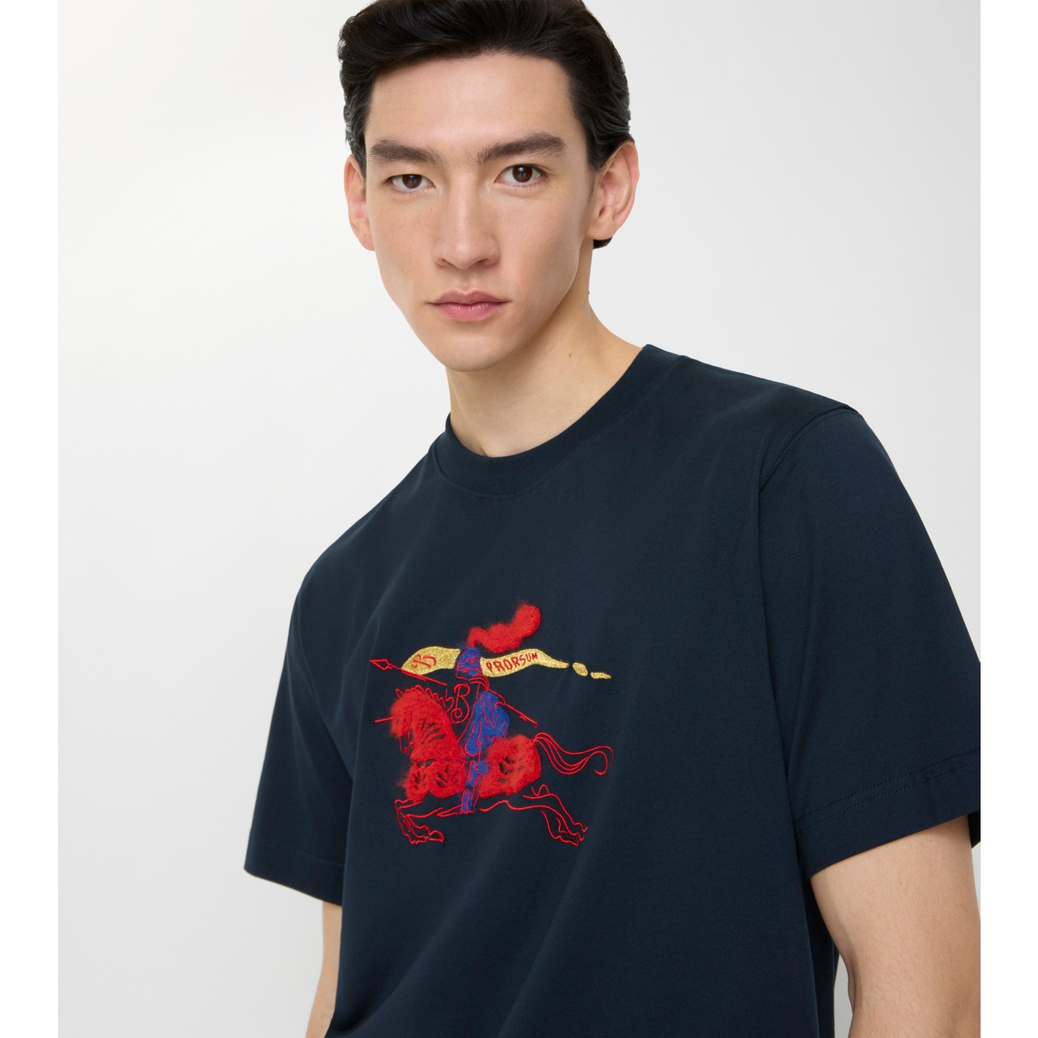 EKD Cotton T-shirt in Navy - Men | Burberry® Official