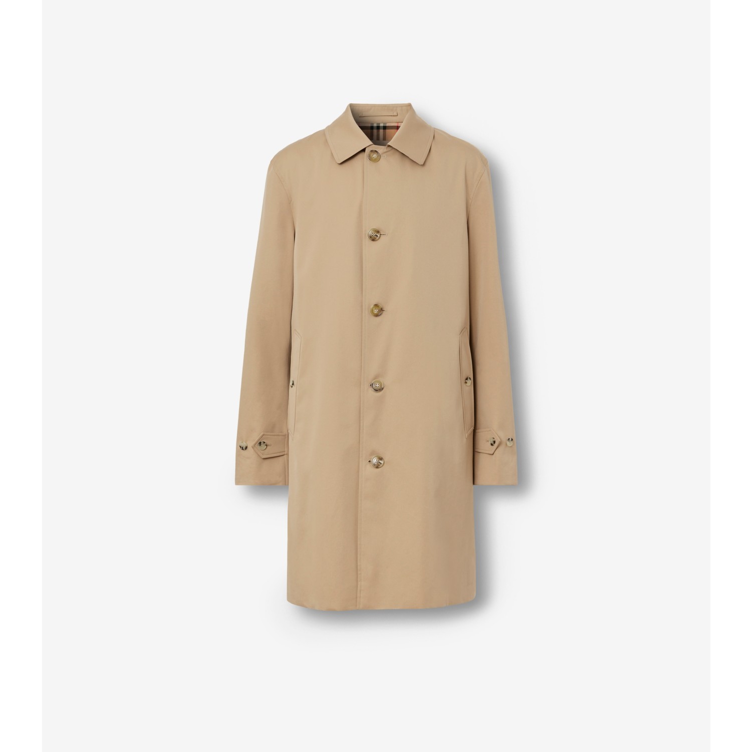 Mittellanger Heritage-Car Coat „Paddington“ (Honey) - Herren,  Baumwollgabardine | Burberry®