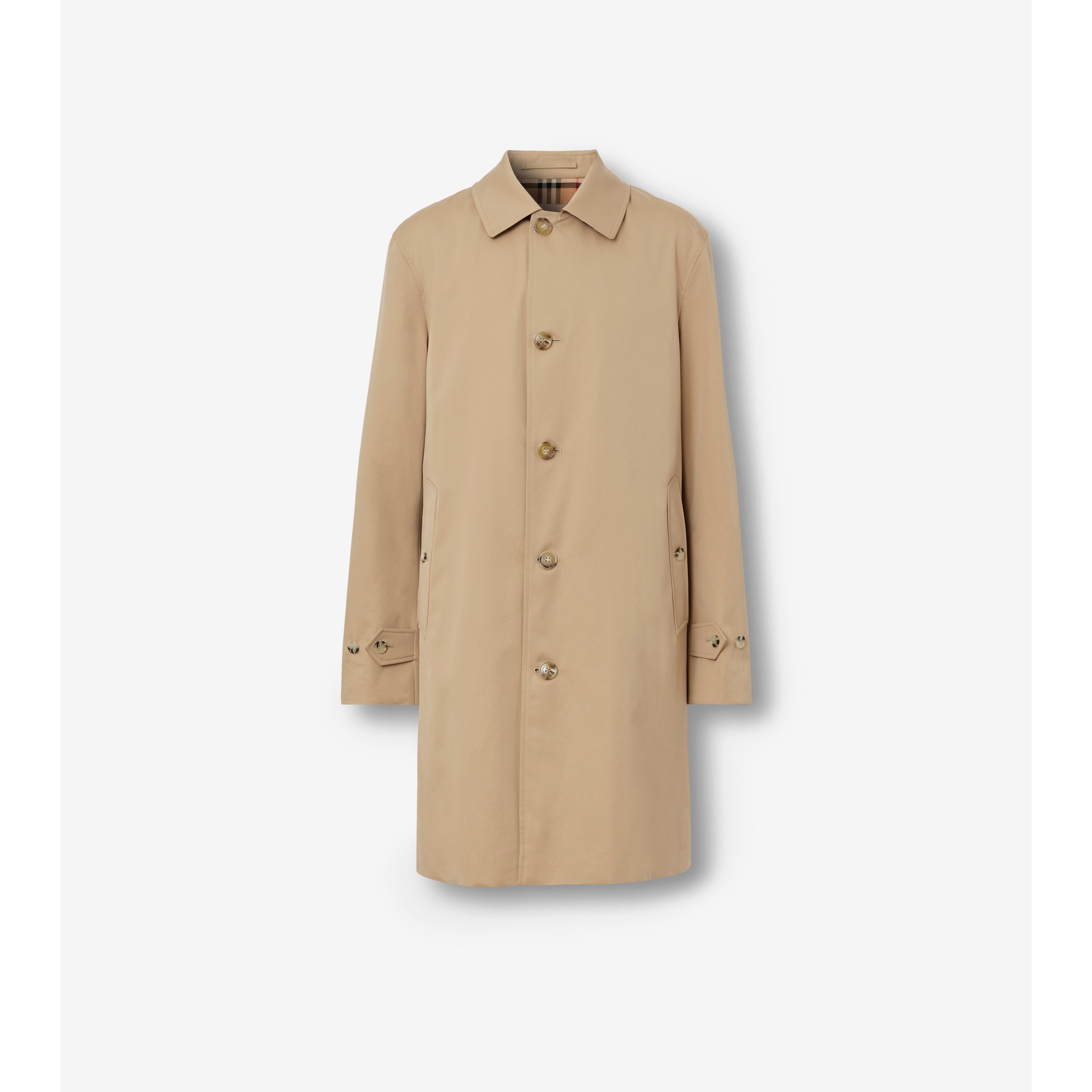 Mid-length Paddington Heritage Car Coat in Honey - Men, Cotton Gabardine |  Burberry® Official