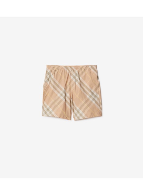 Burberry: Green Check Swim Briefs