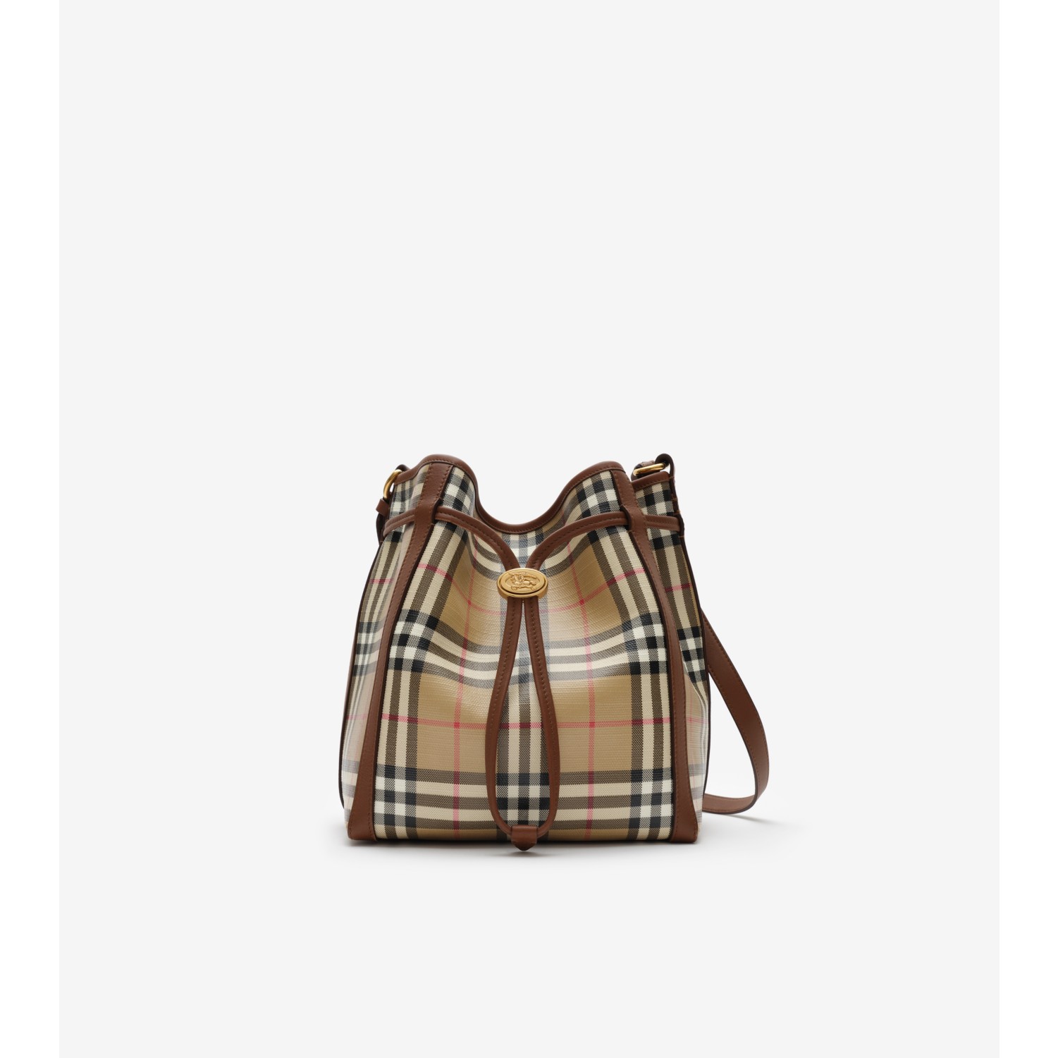 Small Check Bucket Bag