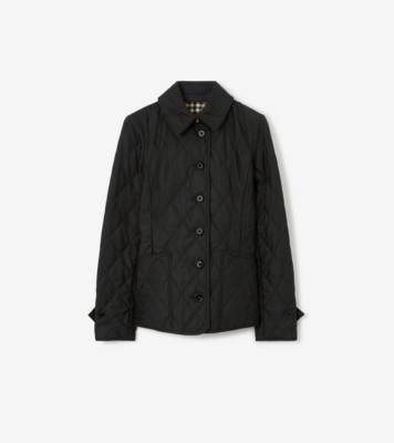 Quilted Thermoregulated Jacket in Black - Women, Nylon | Burberry