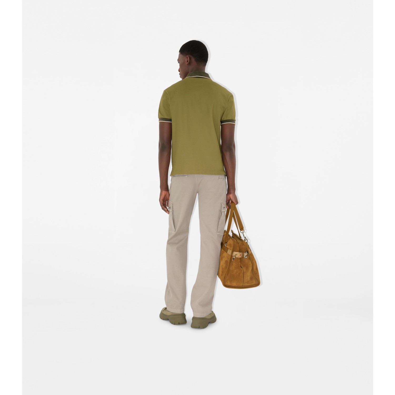 Logo Collar Cotton Polo Shirt