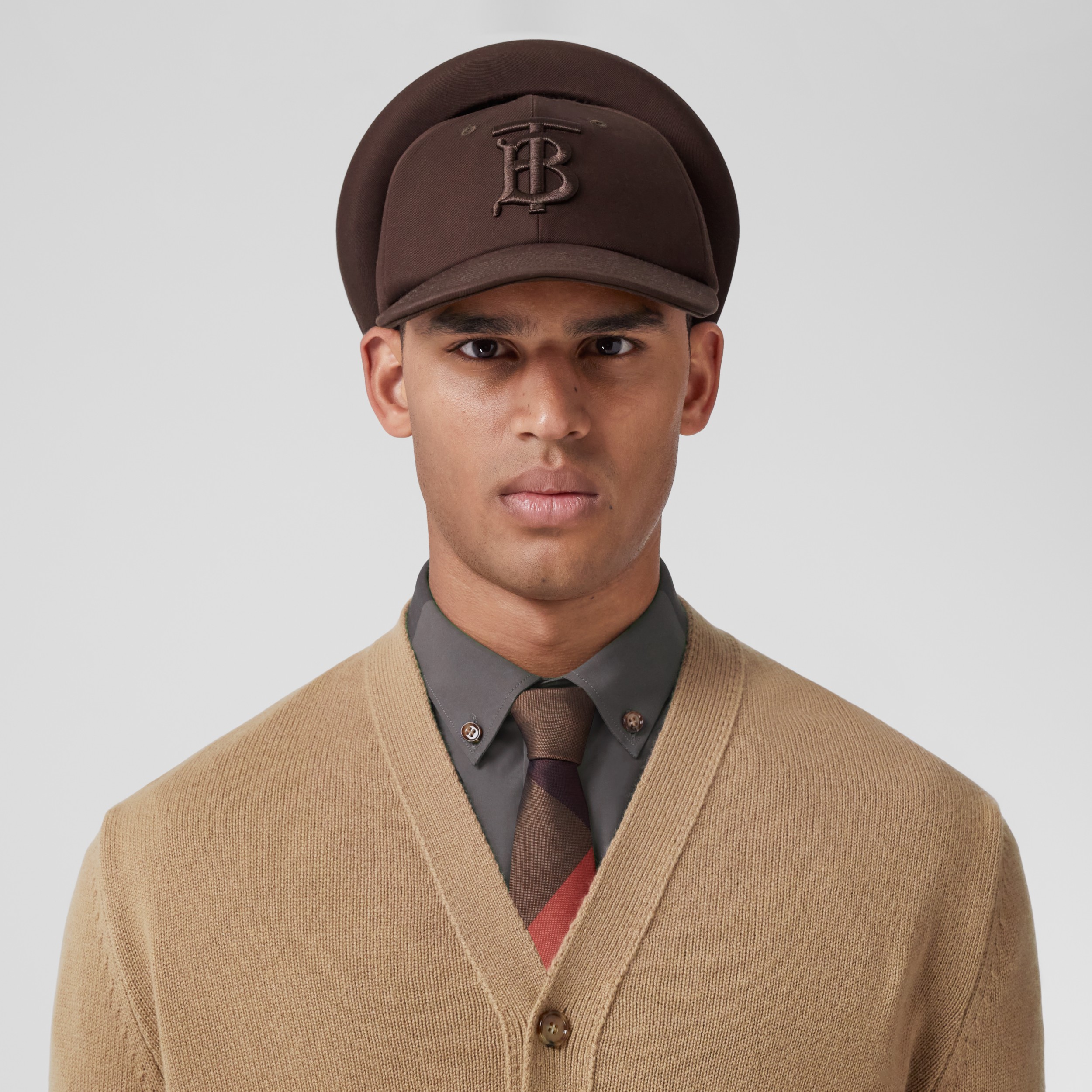 Monogram Motif Cashmere Cardigan in Camel - Men | Burberry® Official - 2
