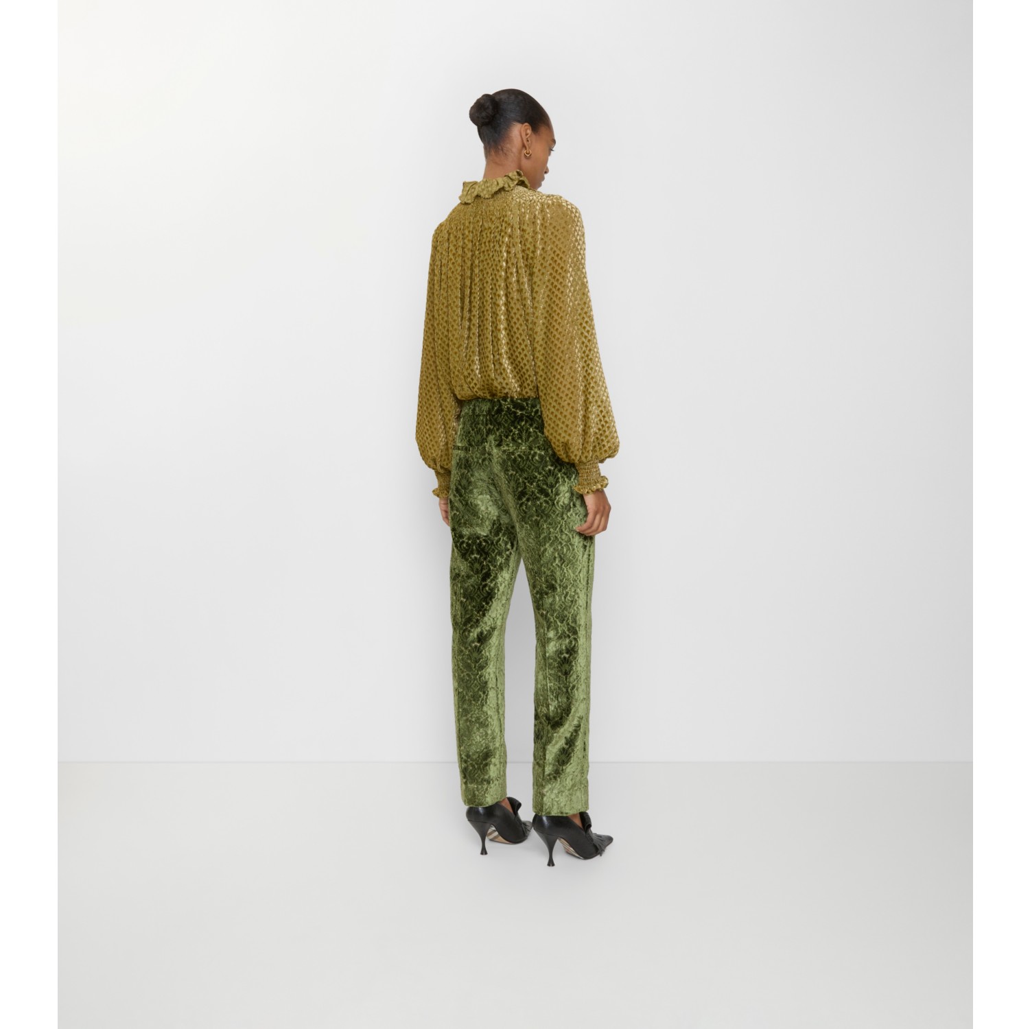 Baroque Velvet Tailored Trousers