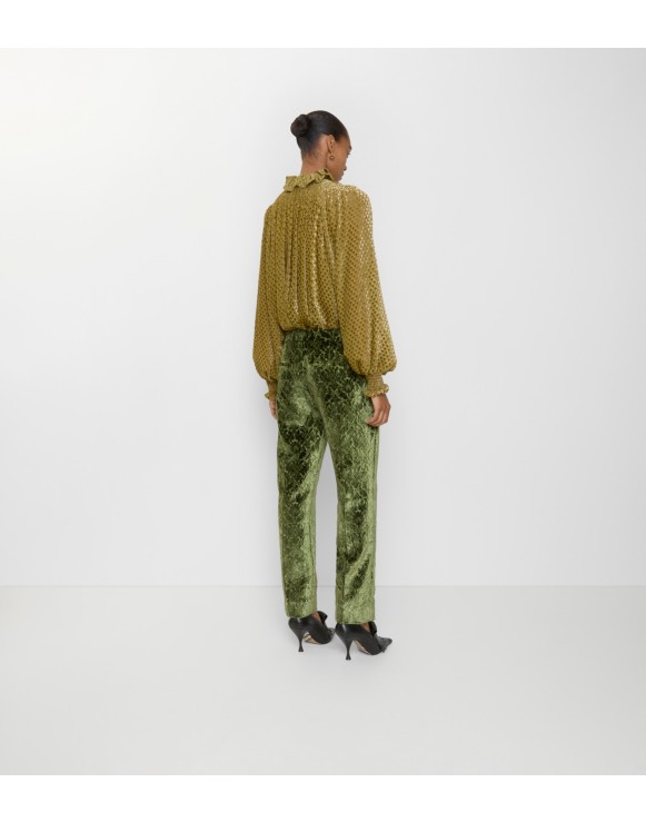 Baroque Velvet Tailored Trousers