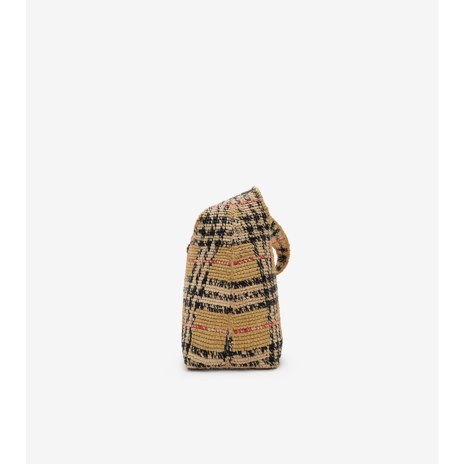 BURBERRYザックリ麻のショルダーバッグ BURBERRY - BURBERRYザックリ麻のショルダーバッグの通販 by なおぽん
