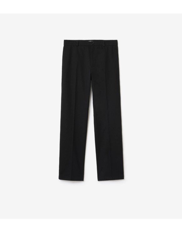 Pantalones chinos en sarga de algodón